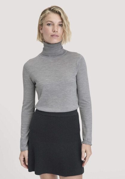 hessnatur Strick Rollkragen Pullover Slim aus reiner Bio-Merinowolle von hessnatur