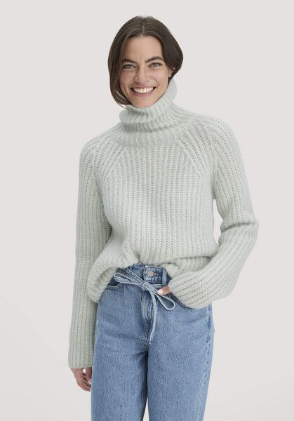 hessnatur Strick Rollkragenpullover Relaxed aus Alpaka mit Bio-Baumwolle von hessnatur