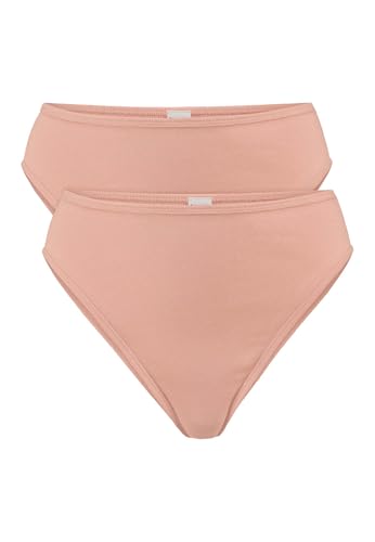 hessnatur Taillenslip High Waist 2er-Set Damen Pure Nature aus Reiner Bio-Baumwolle | nachhaltig und fair hergestellt (Fair Wear Foundation) von hessnatur