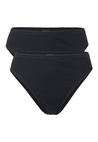 hessnatur Taillenslip High Waist 2er-Set Damen Pure Nature aus Reiner Bio-Baumwolle | nachhaltig und fair hergestellt (Fair Wear Foundation) von hessnatur