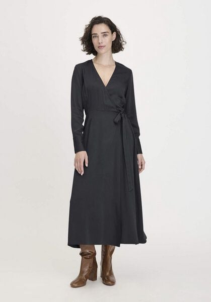 hessnatur Wickelkleid Knöchellang Regular aus reiner LENZING ECOVERO Viskose von hessnatur