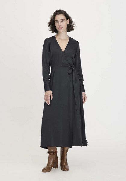 hessnatur Wickelkleid Knöchellang Regular aus reiner LENZING ECOVERO Viskose von hessnatur