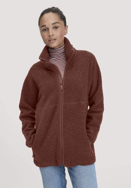 hessnatur Wollfleece Jacke Oversized aus reiner Bio-Merinowolle von hessnatur