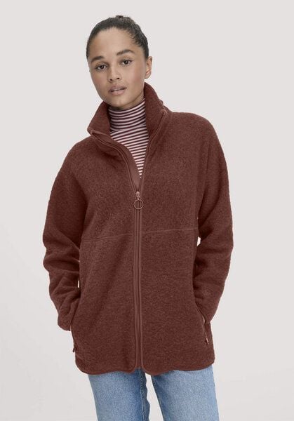 hessnatur Wollfleece Jacke Oversized aus reiner Bio-Merinowolle von hessnatur