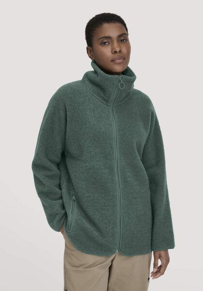 hessnatur Wollfleece Jacke Oversized aus reiner Bio-Merinowolle von hessnatur