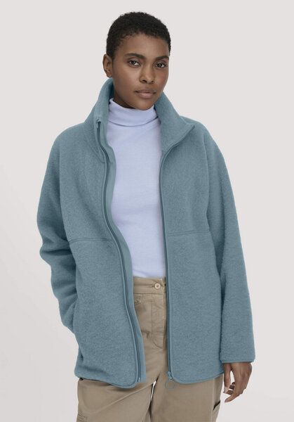 hessnatur Wollfleece Jacke Oversized aus reiner Bio-Merinowolle von hessnatur