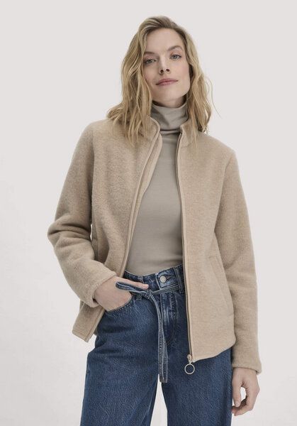 hessnatur Wollfleece Jacke Regular aus reiner Bio-Merinowolle von hessnatur