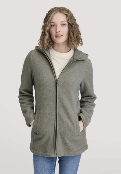 hessnatur Wollfleece Kapuzen-Jacke Regular aus Bio-Merinowolle und Bio-Baumwolle von hessnatur