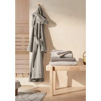 hessnatur langer Bademantel Relaxed aus Bio-Baumwolle - beige - Größe M hessnatur langer Bademantel Relaxed aus Bio-Baumwolle - beige - Größe M von hessnatur