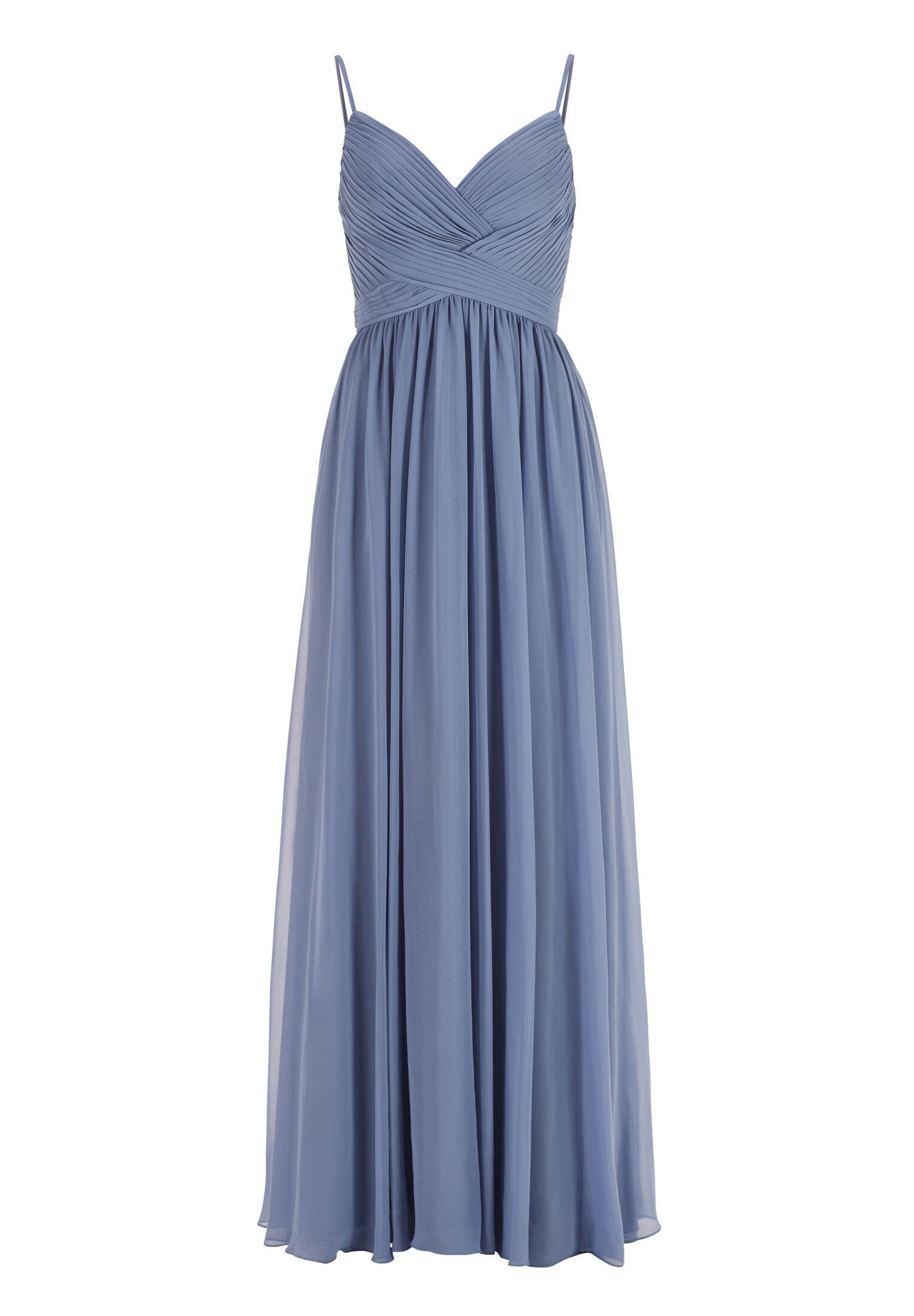 hey kyla - Abendkleid aus Chiffon mit feiner Raffung blue crocus von hey kyla