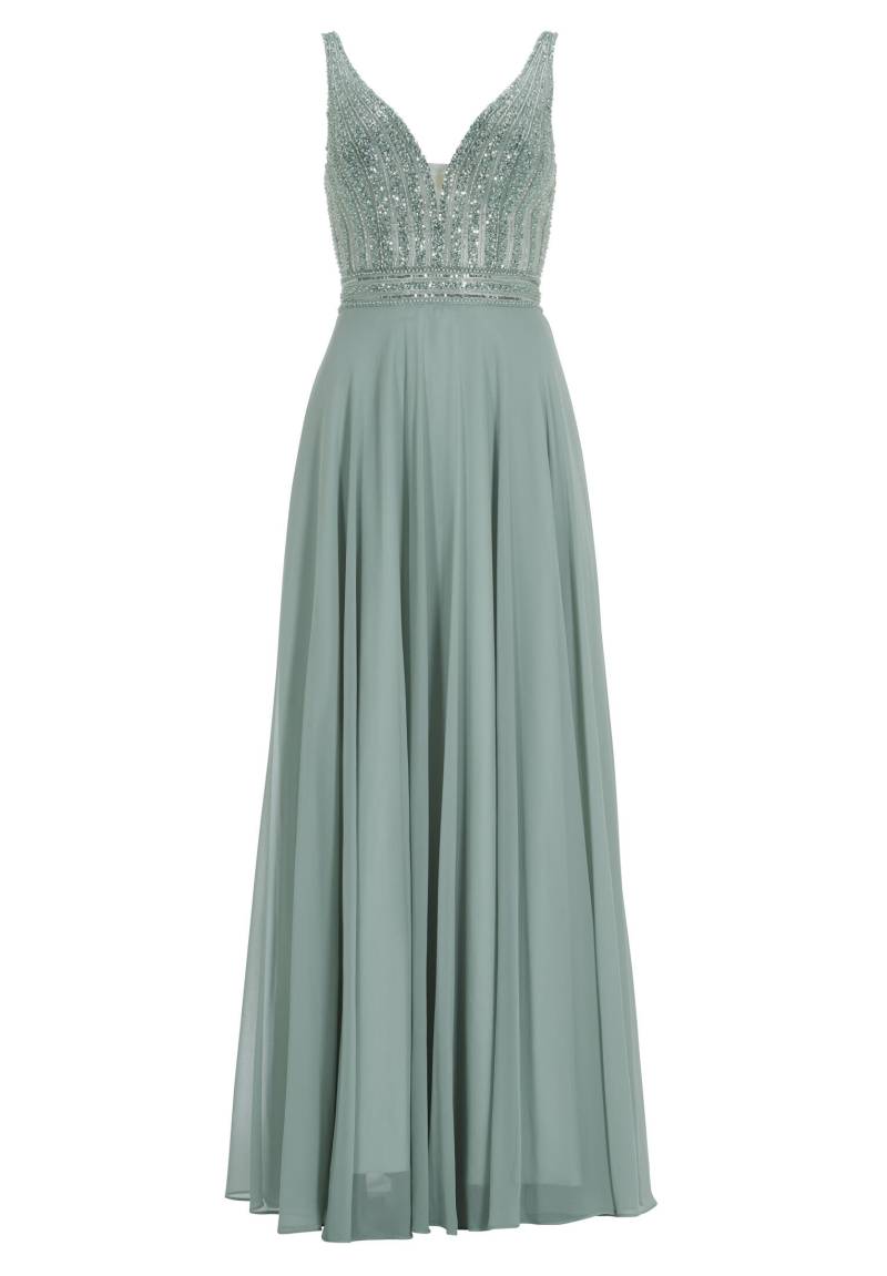 hey kyla - Chiffonkleid mit feiner Stickerei mint ice - Gr. - 34 von hey kyla