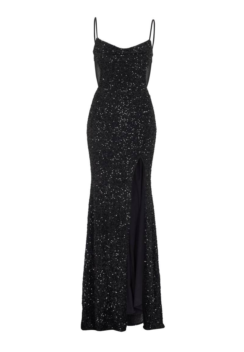 hey kyla - Slipdress mit transparenter Rückenpartie black - Gr. - 32 von hey kyla