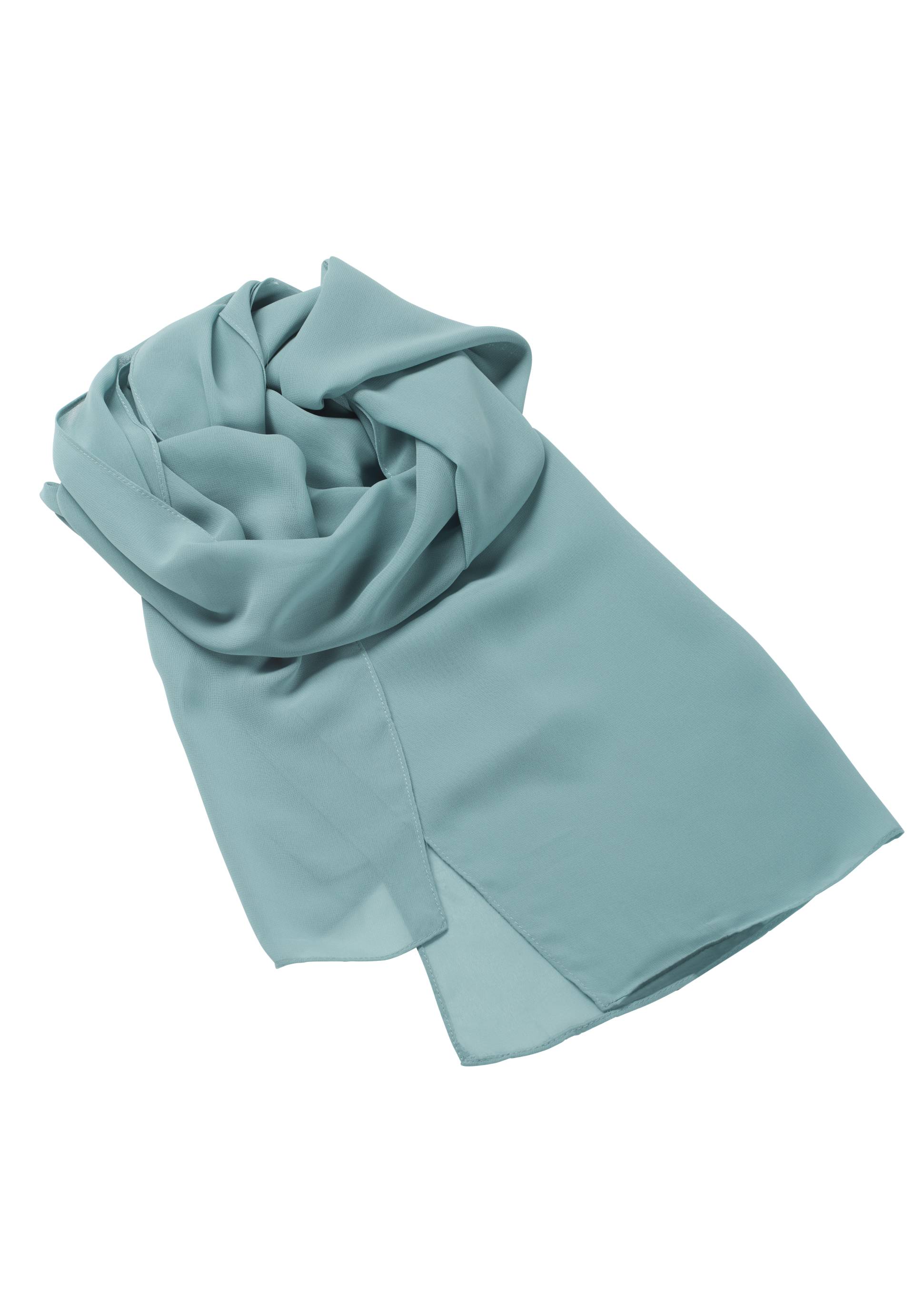 hey kyla - Stola aus Chiffon sea blue - Gr. - OS von hey kyla