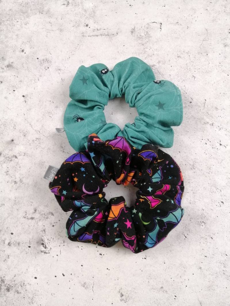 Scrunchie, Haargummi, Zopfgummi, Accessoire, 90Er, Retro, Halloween, Herbst von heyDuhandmade