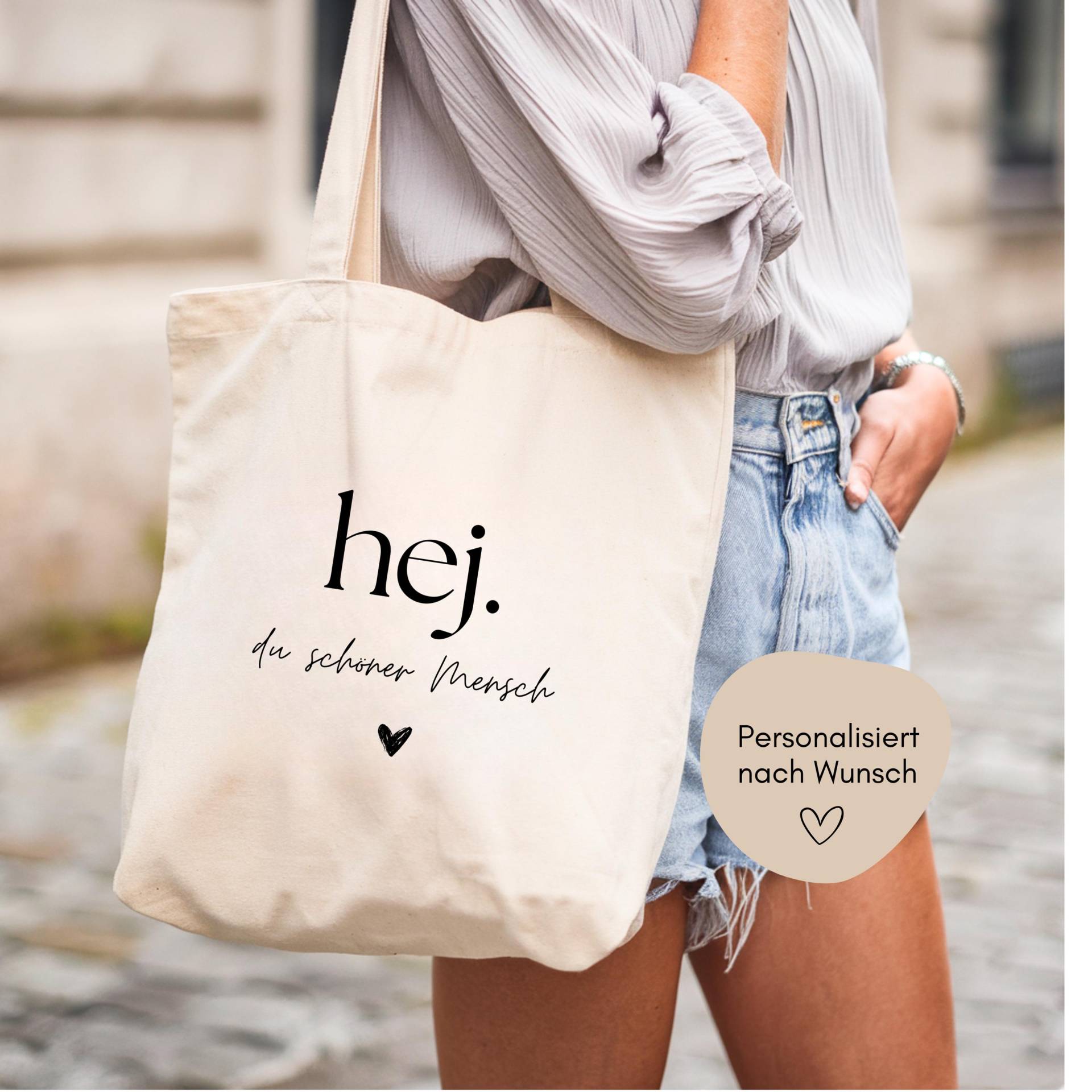 Loulala® Tragetasche Mit Spruch, Stofftasche Für Frauen, Geschenkidee Freundin Schwester Kollegin, Jutebeutel, Selbstliebe, Mutmacher von heyloulala