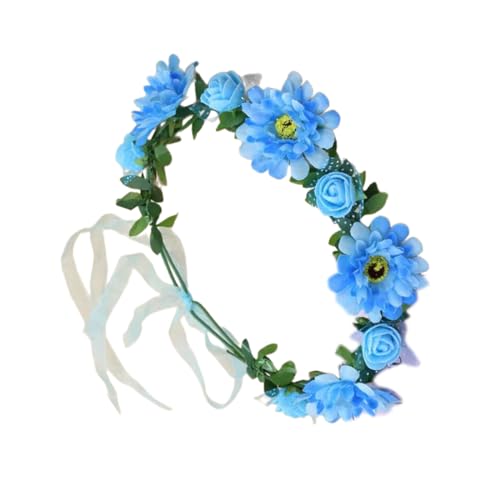 Brautblumen-Haarbänder für Hochzeit, Blumen-Haarbänder, Blumen-Haarbänder, Blumenkranz, Blumen-Haarbänder für Damen von hgnxa