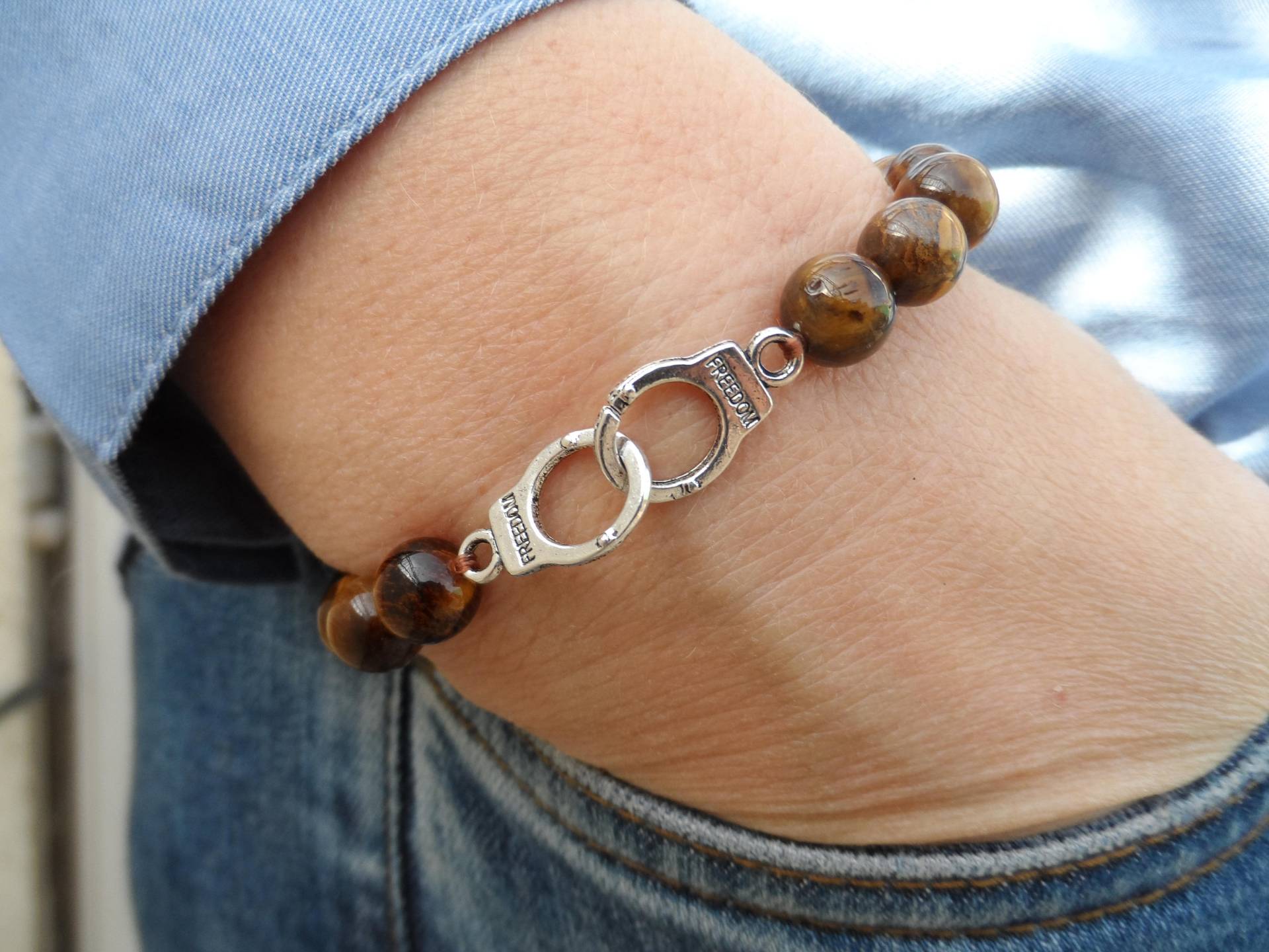 Tigerauge-steinarmband/Charm Tigerauge-steinarmband/Charm von hhippocampe