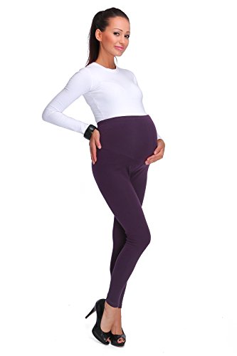 hi!mom Dicke Umstandsleggings für Damen, Gepolsterte Umstandsleggings für Frauen weiche Fleece-Linie, warme Baumwollleggings in voller Länge Fleece-Innenseite Schwangerschaftshose, Größe 34–48 EU von hi!mom