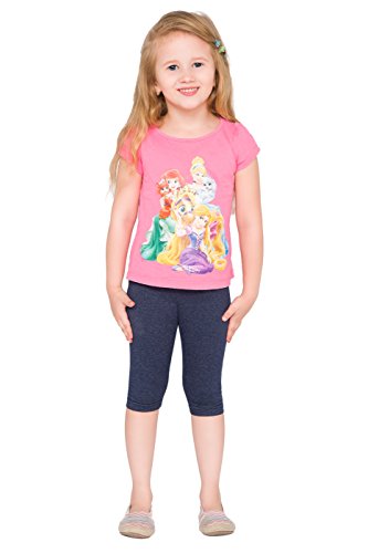 hi!mom - Kinder Leggings mit 3/4-Länge - aus Baumwolle - einfarbig - 2-13 Jahre - Denim - 6-7 Jahre von hi!mom