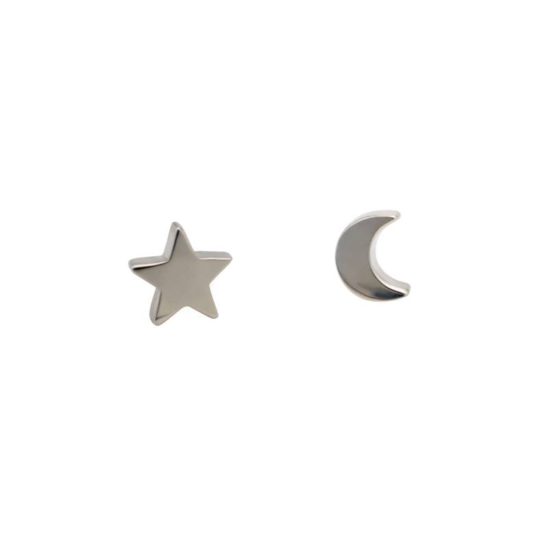 Sterling Silber Mismatch Mond Und Stern Ohrstecker Ohrringe Mentale Gesundheit Spende Sterling Silber Mismatch Mond Und Stern Ohrstecker Ohrringe Mentale Gesundheit Spende von hiddenseastar