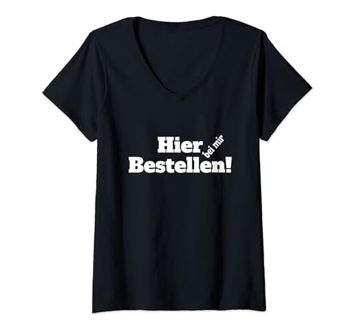 Damen Hier bei mir bestellen T-Shirt mit V-Ausschnitt Damen Hier bei mir bestellen T-Shirt mit V-Ausschnitt von hier bestellen