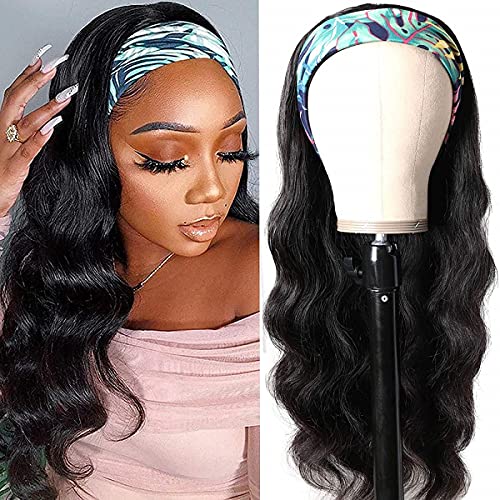 higher Gewelltes Stirnband, Echthaar-Perücke, 61 cm, klebefrei, keine Lace-Front-Perücke, brasilianisches unbehandeltes Haar, für schwarze Frauen, 150 % Dichte, natürliche Farbe higher Gewelltes Stirnband, Echthaar-Perücke, 61 cm, klebefrei, keine Lace-Front-Perücke, brasilianisches unbehandeltes Haar, für schwarze Frauen, 150 % Dichte, natürliche Farbe von higher