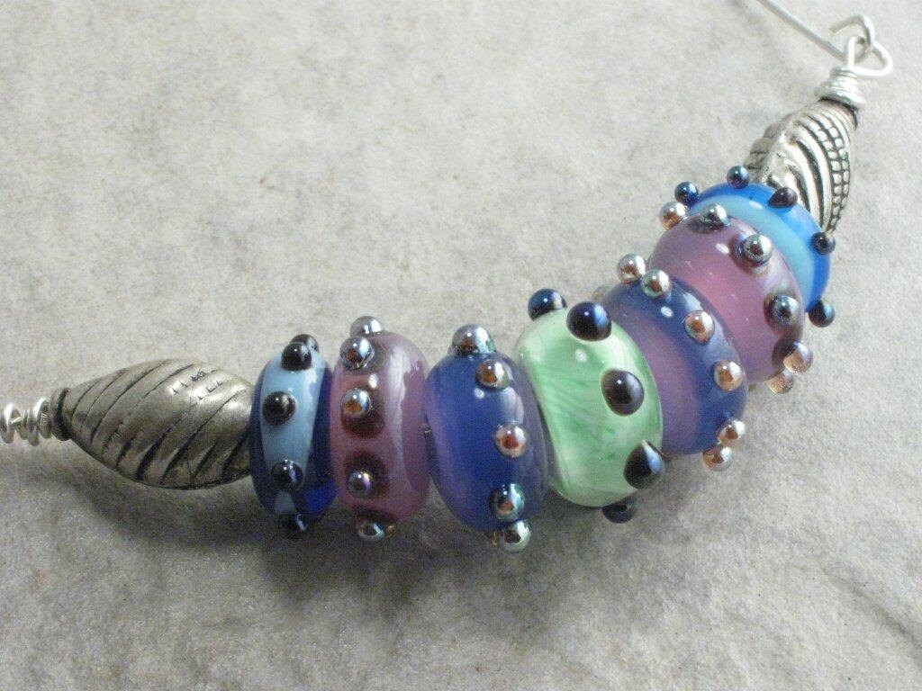 Dancing in The Sun - Lampwork Und Sterling Silber Halskette Dancing in The Sun - Lampwork Und Sterling Silber Halskette von highwaterstudios