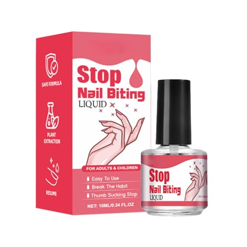 10 ml No Bite Nagellack – Nagelkaustopper Für Kinder | Bitterer Nagelwasser-Nagelkauspräventionslack Für Kinder | Anti-Biss-Nagellack Für Kinder Und Erwachsene von higyee