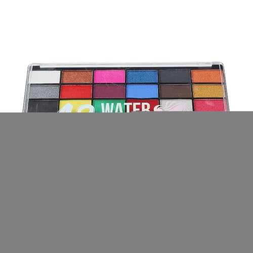 Gesichtsbemalung - Fluoreszierende Halloween Schminkpalette Mit Vielzahl An Farbtönen,Fluoreszierende Gesichtsfarbe Für Halloween Karneval Weihnachtsfeier Theater Kinder Erwachsene von higyee