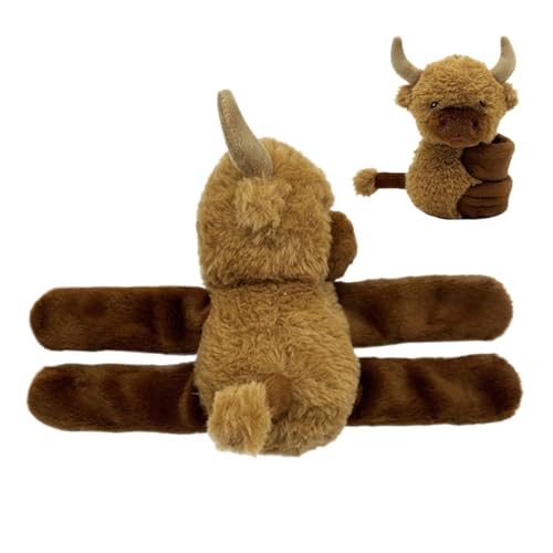 Klapparmbänder Mit Tiermotiven,Plüschtier-Klapparmbänder - Einstellbares Interaktives Spielzeug Weiches Plüsch-Armband Für Erwachsene Kinder Abschlussfeiern Veranstaltungen von higyee