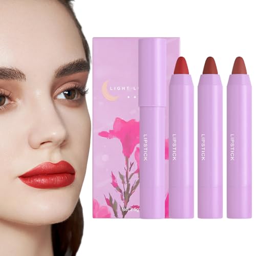 Lipgloss, nicht klebrig, nicht klebrig, Velvet Bleistift | Lipgloss-Set, langanhaltend, 3-teilig, Geschenk für pigmentierte Lippen für Frauen Higyee von higyee