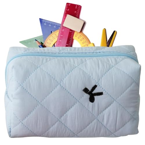 Make -up -Tasche mit Bögen, Make -up -Tasche,Tragbarer kosmetischer Beutel | Großer ästhetischer Make -up -Beutel Toilette Organizer Beutelstifte Geldbörse für Reisepflegepflege von higyee