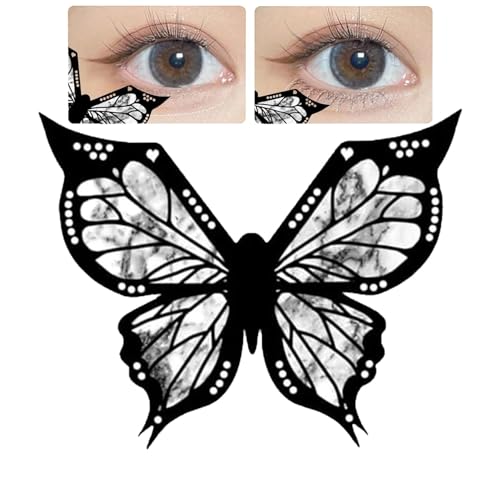 Schmetterlings-Eyeliner-Schablone – Multifunktionaler Eyeliner-Stempel | Tragbares Lidschatten-Applikator-Shaper-Tool | Eyeliner-Applikator-Former Für Rauchigen Lidschatten Schmetterlings-Eyeliner-Schablone – Multifunktionaler Eyeliner-Stempel | Tragbares Lidschatten-Applikator-Shaper-Tool | Eyeliner-Applikator-Former Für Rauchigen Lidschatten von higyee
