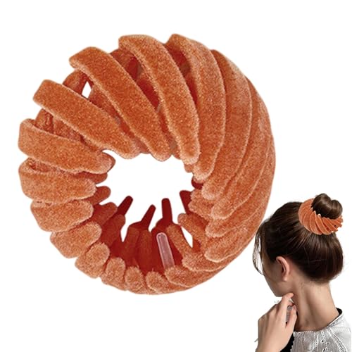 Vogelnest Haarspange – Haarnest Clip Aus Samt | Erweiterbare Vogelnest Haarspangen Für Frauen | Vogelnest Pferdeschwanzhalter Dutt Maker Haarspangen Haar Accessoires Für Frauen () von higyee