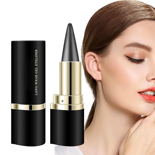 Wasserfester Gel-Eyeliner – Langlebiger Gel-Eyeliner | Langlebiges, Wischfestes Eyeliner-Gel-Make-up-Tool | Multifunktionaler, Hochpigmentierter Gel-Eyeliner Für Damen (Grau) von higyee