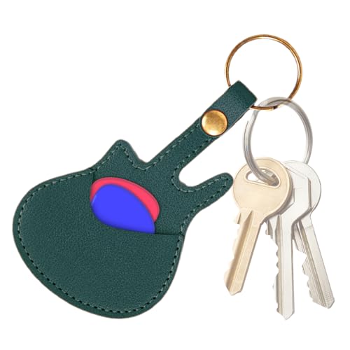 higyee Gitarren -Pick -Tasche, Gitarren -Pick -Halter - Ledergitarren -Pick -Halter mit Schlüsselanhagen,Tragbarer Plectrum Organizer Ledertasche für Musiker, Musikspieler higyee Gitarren -Pick -Tasche, Gitarren -Pick -Halter - Ledergitarren -Pick -Halter mit Schlüsselanhagen,Tragbarer Plectrum Organizer Ledertasche für Musiker, Musikspieler von higyee