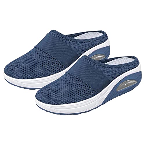 higyee Orthopädische Damenschuhe, Sportorthopädische Wanderschuhe für Damen, Air Cushion Bequeme Slip-On Schuhe Sandalen für Damen Herren von higyee