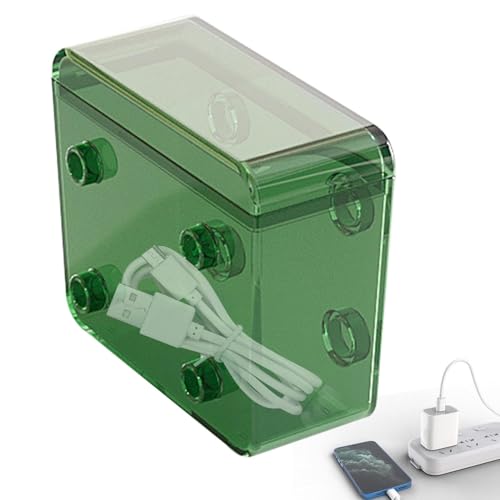 higyee Reisekabel-Organizer-Hülle, Ladekabel-Aufbewahrungshülle, Staubdichte Ladekabelbox mit transparentem Deckel, Tragbarer Behälter mit großem Fassungsvermögen, elektronischer Kabel-Organizer für higyee Reisekabel-Organizer-Hülle, Ladekabel-Aufbewahrungshülle, Staubdichte Ladekabelbox mit transparentem Deckel, Tragbarer Behälter mit großem Fassungsvermögen, elektronischer Kabel-Organizer für von higyee