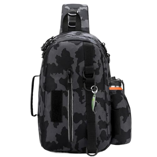 higyee Tackle Box -Rucksack, Fischerei -Tackle -Rucksack | Oxford Multifunktional Fly Fishing Sling Pack | Bequeme Fischspeicherboxen & Wraps für Frauen, Männer, Erwachsene higyee Tackle Box -Rucksack, Fischerei -Tackle -Rucksack | Oxford Multifunktional Fly Fishing Sling Pack | Bequeme Fischspeicherboxen & Wraps für Frauen, Männer, Erwachsene von higyee