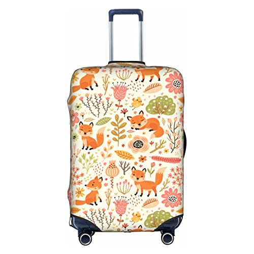 hihihihihihihihi Reisegepäckhülle mit Tiermotiv, Fuchs, Reißverschluss, kratzfest, staubdicht, waschbar, elastisch, für Teenager, Jungen, Mädchen, Männer, Frauen, L 63,5 - 71,1 cm, Waldtiere Fuchs 1, hihihihihihihihi Reisegepäckhülle mit Tiermotiv, Fuchs, Reißverschluss, kratzfest, staubdicht, waschbar, elastisch, für Teenager, Jungen, Mädchen, Männer, Frauen, L 63,5 - 71,1 cm, Waldtiere Fuchs 1, von hihihihihihihihi