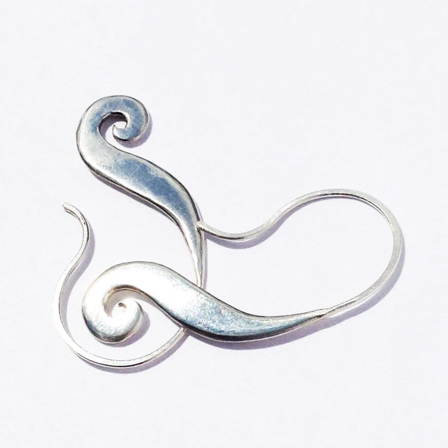 Silber Farn Ohrringe | Massive Sterling Tropfen Lange Blatt-Ohrringe Silber Farn Ohrringe | Massive Sterling Tropfen Lange Blatt-Ohrringe von hilomilo