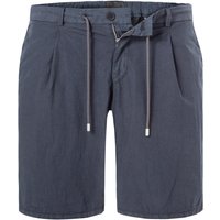 HILTL Herren Bermudashorts blau Baumwolle Slim Fit von hiltl