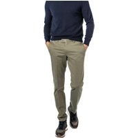 HILTL Herren Chino grün Baumwolle Slim Fit von hiltl