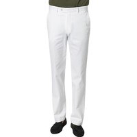 HILTL Herren Chino weiß Baumwolle Classic Fit von hiltl