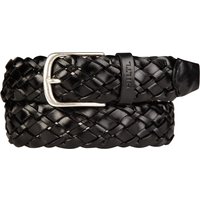 HILTL Herren Gürtel schwarz Leder geprägt von hiltl