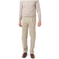 HILTL Herren Bundfaltenhose beige Baumwolle von hiltl