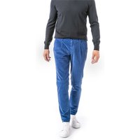 HILTL Herren Bundfaltenhose blau Cord von hiltl