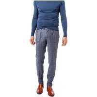 HILTL Herren Bundfaltenhose blau Schurwolle von hiltl