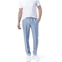 HILTL Herren Hose blau Leinen von hiltl