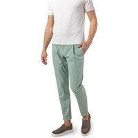 HILTL Herren Bundfaltenhose grün Baumwolle von hiltl